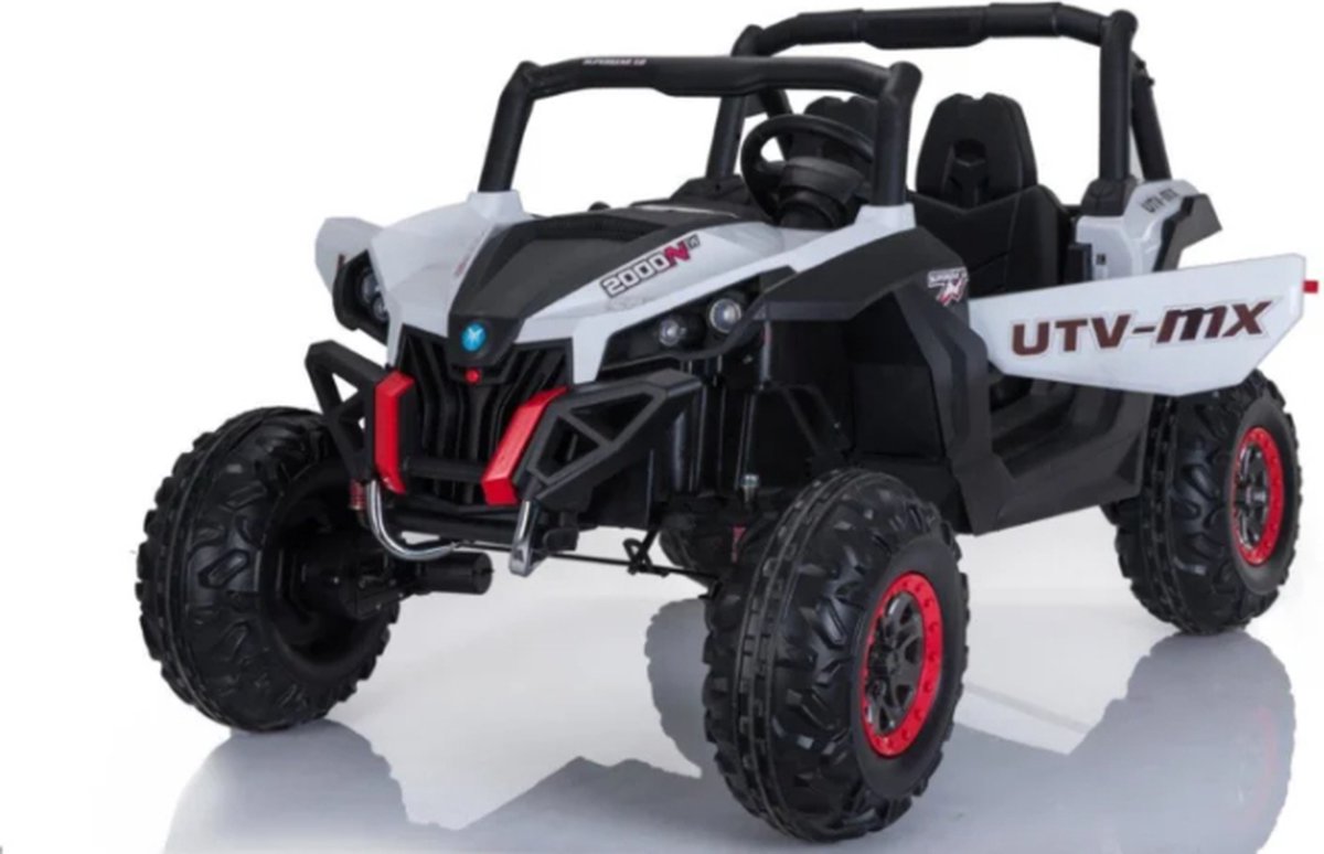 UTV-MX buggy - 2 Persoons Elektrische kinderauto - 24V 4×4 - Wit Accuvoertuig kopen online