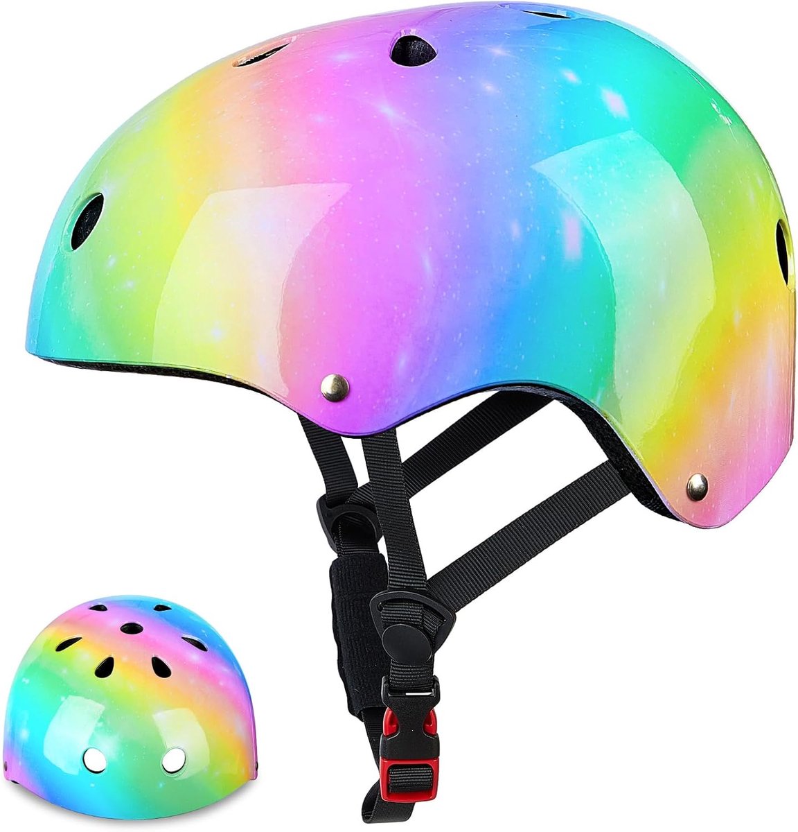 Verstelbare Kinderen Helm en Beschermers Set voor Skateboard, Scooter en Fietsen - Veilig en Comfortabel voor Meisjes van 3-8 Jaar Rolschaatsen kopen online