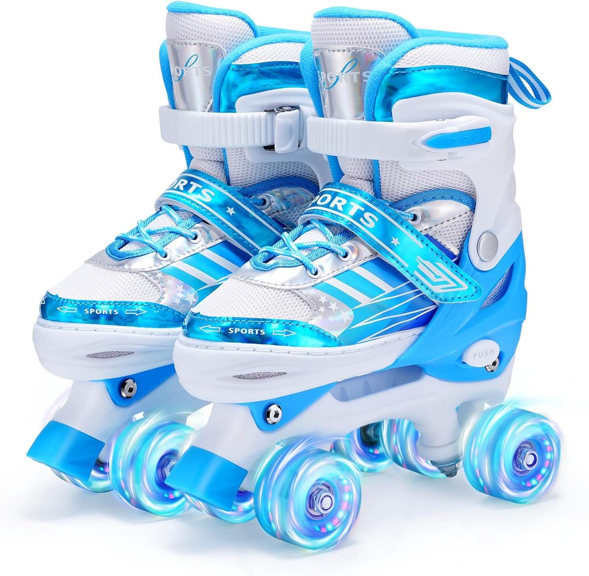 Verstelbare Rolschaatsen met Oplichtende Wielen voor Kinderen - Perfect voor Beginners Rolschaatsen kopen online
