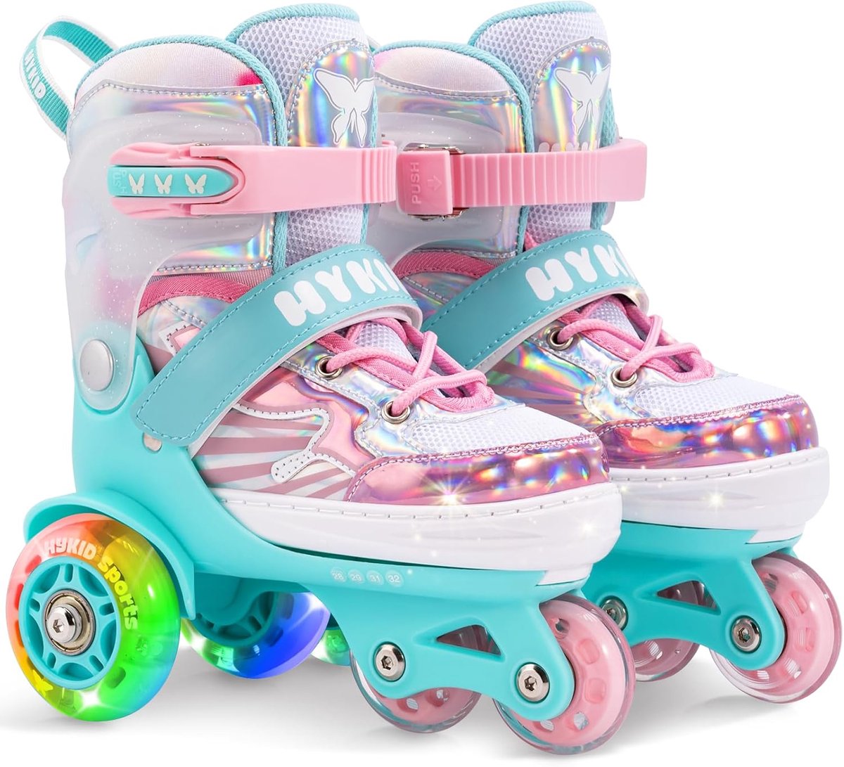 Verstelbare Rolschaatsen voor Meisjes met Lichtgevende Wielen - Veilig en Stabiel voor Beginners Rolschaatsen kopen online
