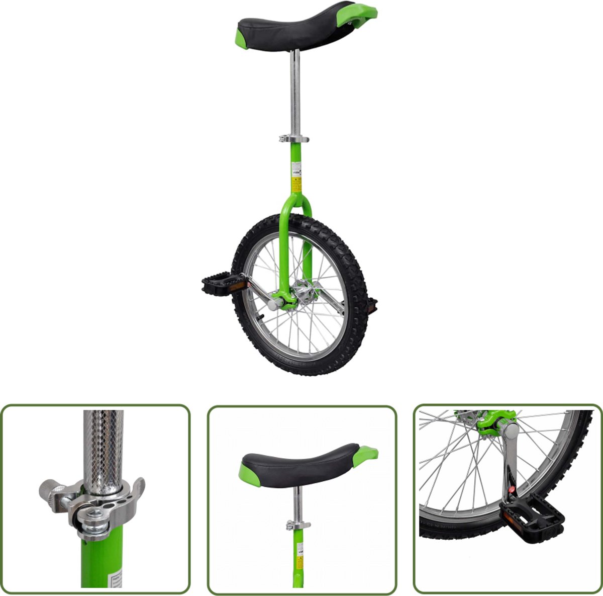 vidaXL Draaibare Sleutel - Dynamische Sleutel - Eenwieler verstelbaar (groen / 16 inch) - Gereedschapset - Mechanica Tools - Handgereedschap Kinderfiets kopen online