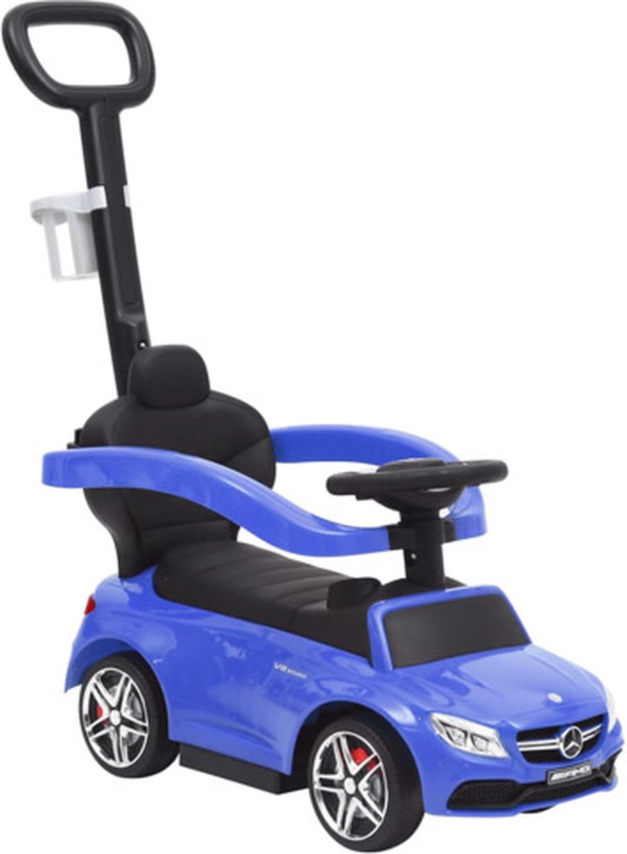 vidaXL Duw-loopauto Mercedes Benz C63 blauw Loopauto kopen online