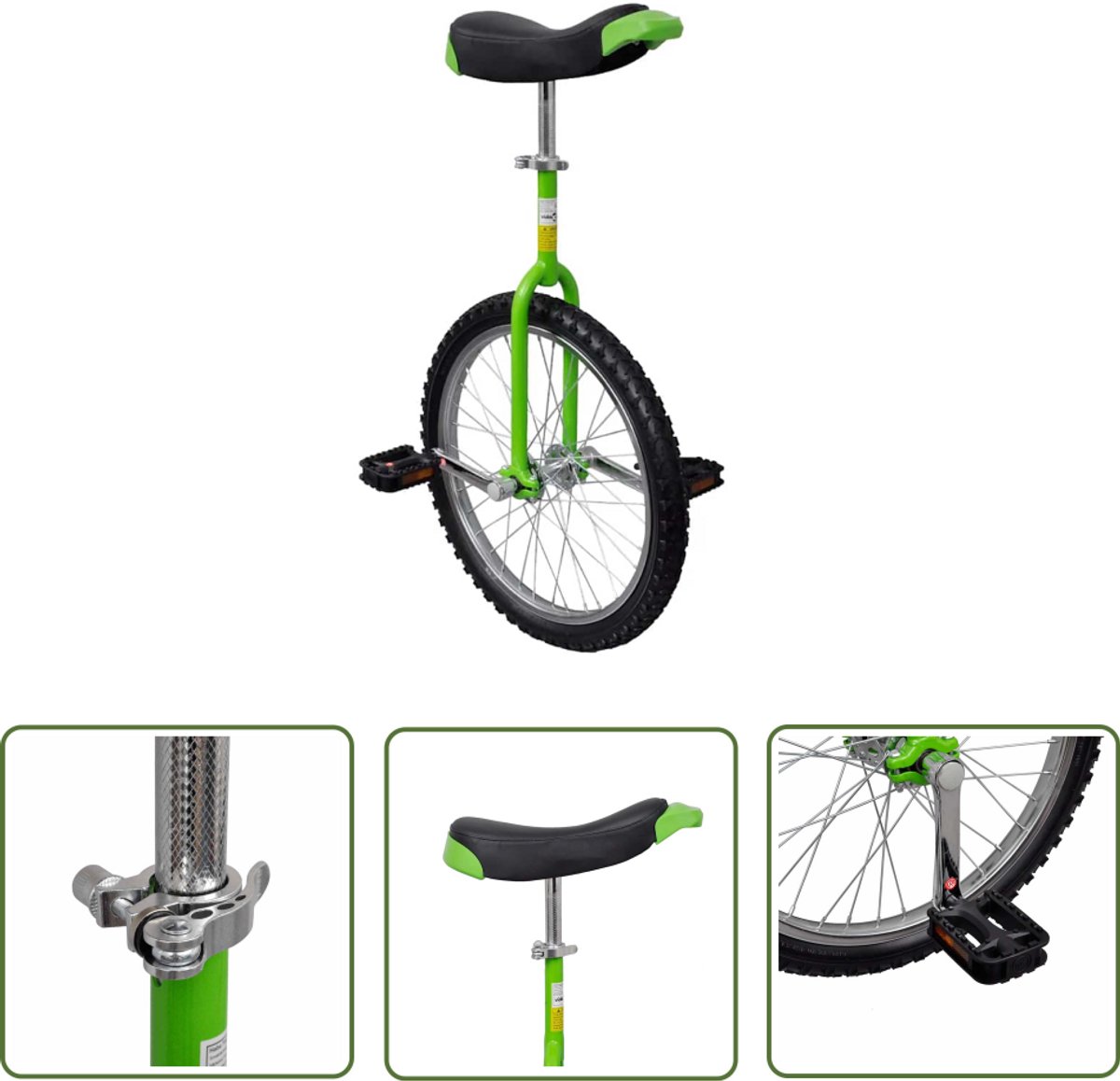 vidaxl eenwieler kopen eenwieler eenwieler verstelbaar 20 inch groen kinderfiets tweewieler sport spel
