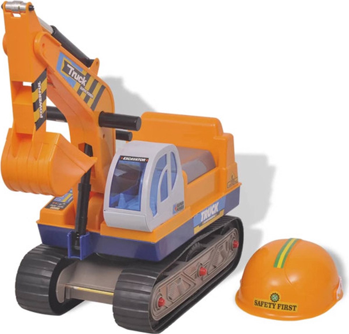vidaXL graafmachine loopauto kunststof geel Loopauto kopen online