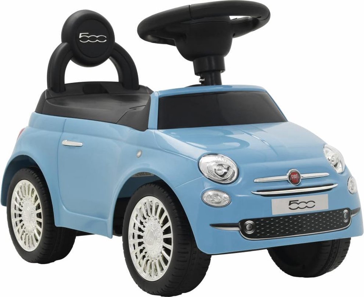 vidaXL Loopauto Fiat 500 blauw Loopauto kopen online