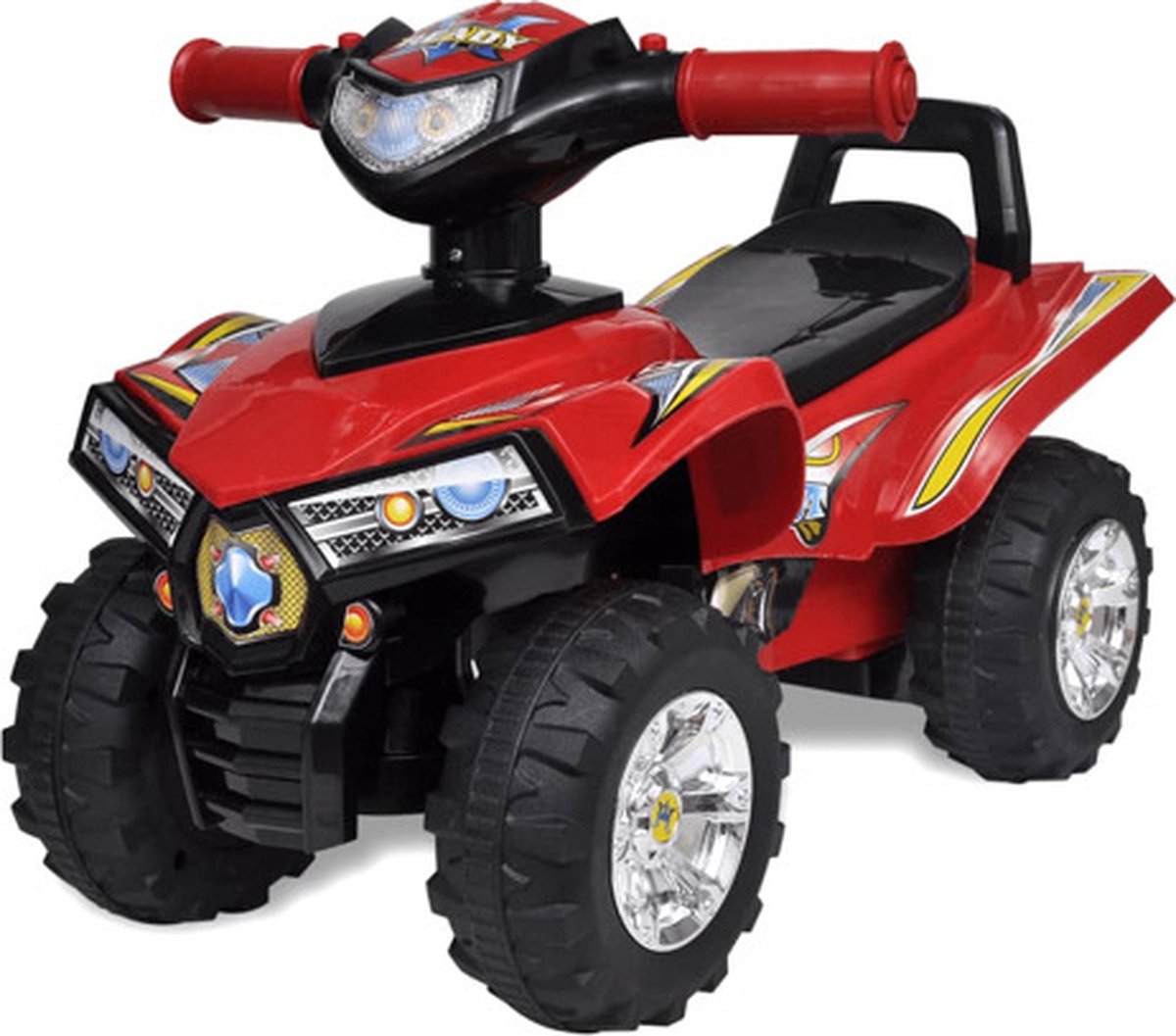 vidaXL Loopquad met licht en geluid rood Trapauto kopen online