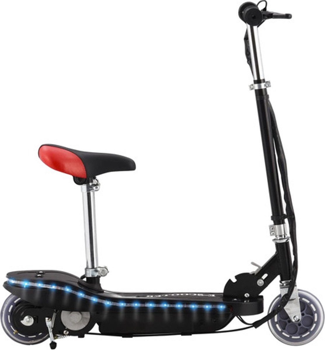 vidaXL Step elektrisch met zitje en LED 120 W zwart Step kopen online