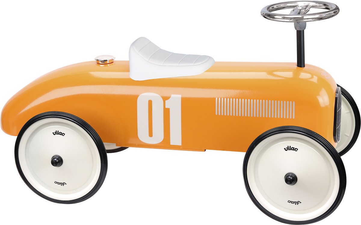 VILAC- LOOPWAGEN VINTAGE ORANJE Loopauto kopen online
