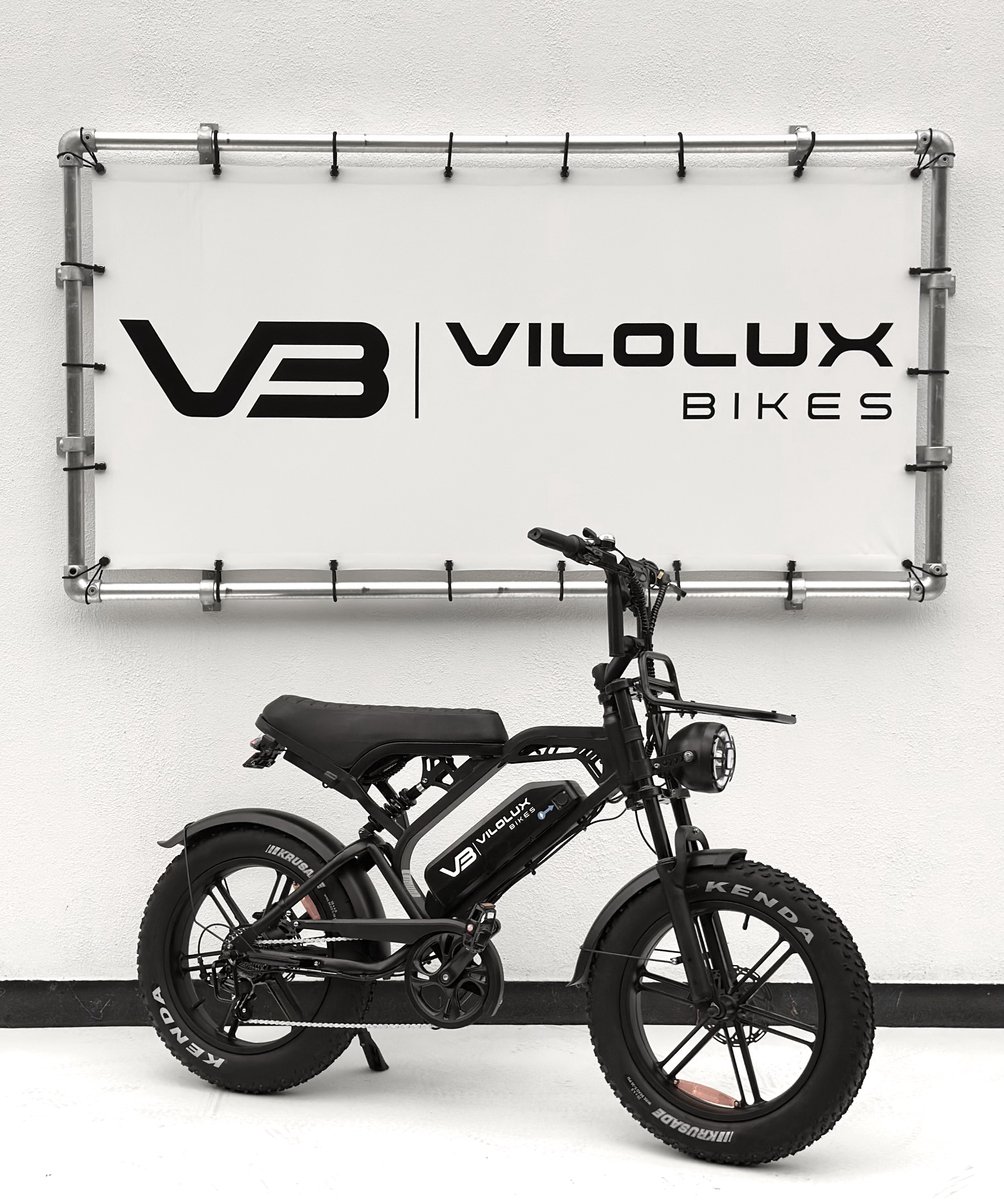 Vilolux® Fatbike electrisch - Fatbike - V20 PRO - 2025 Model - Voorrek - Legaal - Rijklaar geleverd - 2 Jaar garantie - Telefoontasje - Hydraulische remmen - Alarm - Zwart Fiets (elektrisch) kopen online