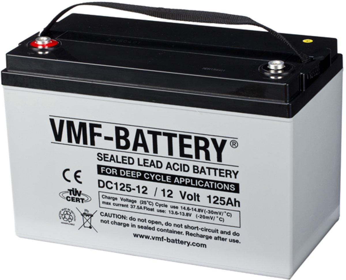 vmf agm deep cycle lood accu 12v 125ah