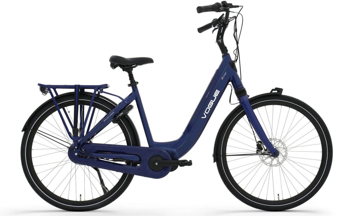 vogue mestengo 50cm e bike hydraulische remmen met middenmotor donker blauw