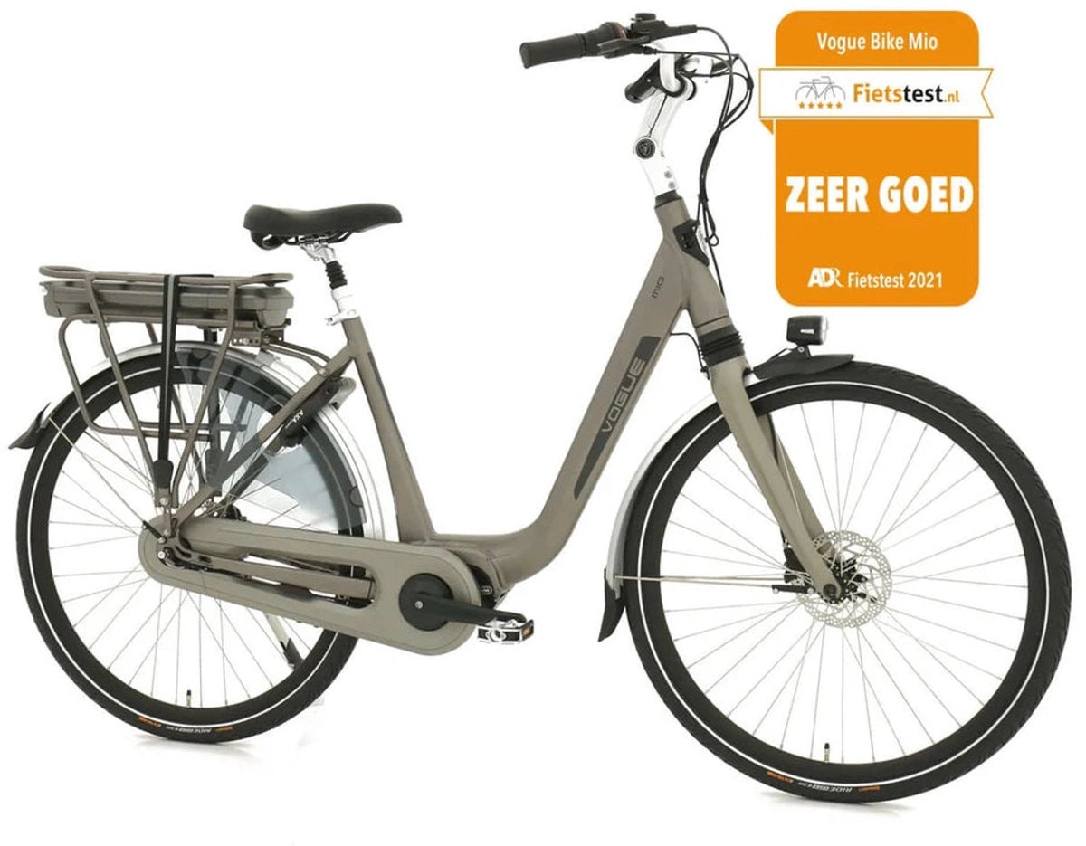 vogue mio 8sp elektrische fiets e bike met hydraulische remmen 13ah 36v 468wh 51cm mat grijs