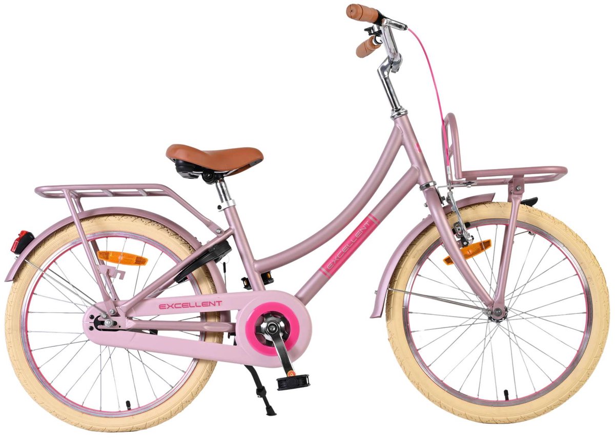 Volare Excellent Kinderfiets - Meisjes - 20 inch - Matt Roze Kinderfiets kopen online