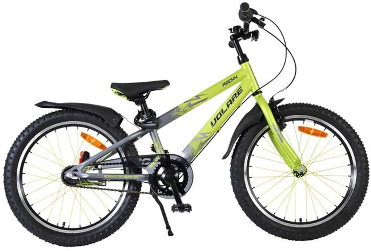 Volare Rocky Kinderfiets - 20 inch - 3 speed - Groen/Grijs Kinderfiets kopen online