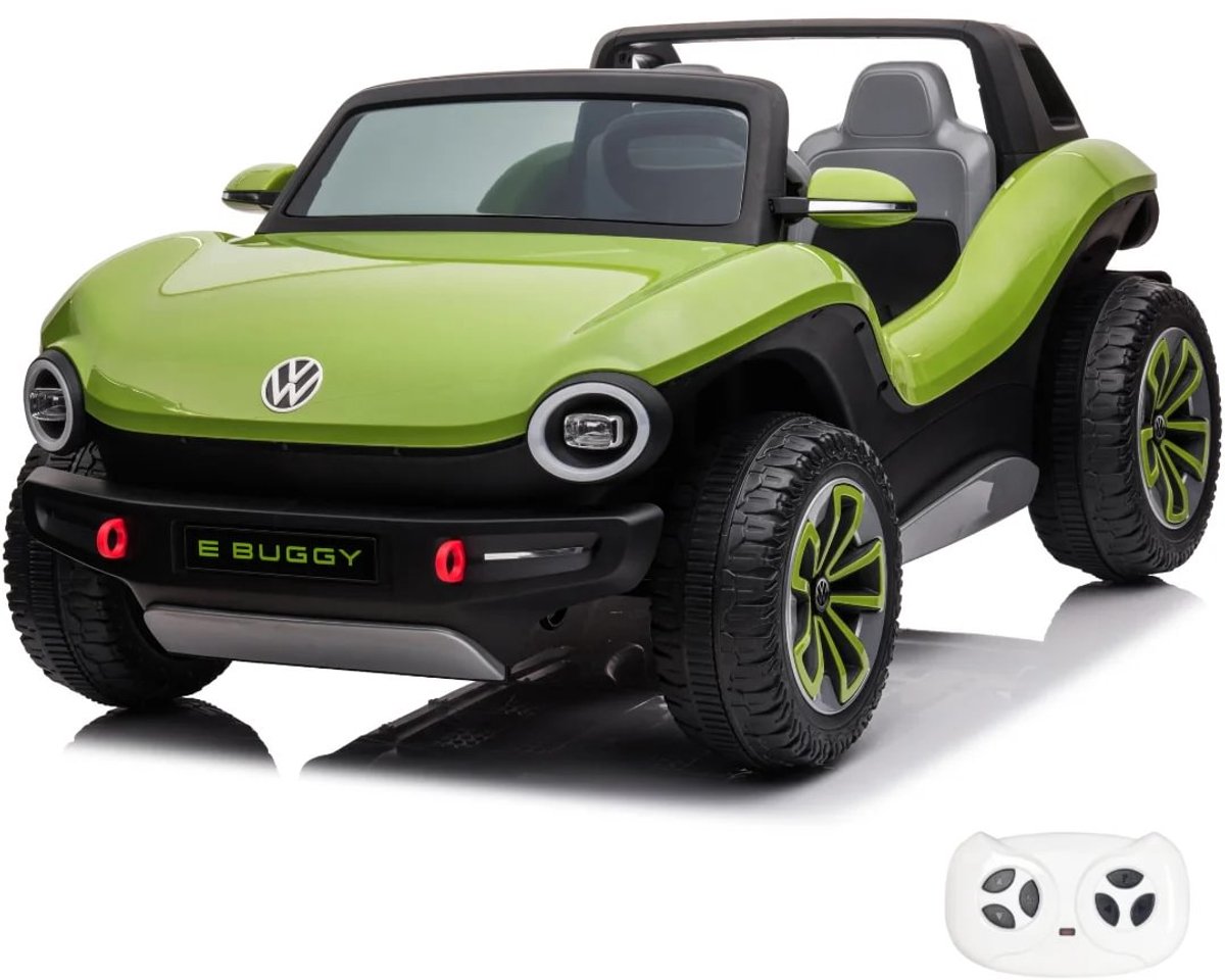 volkswagen e buggy kinderauto 12v accu 2 tot 7 jaar groen