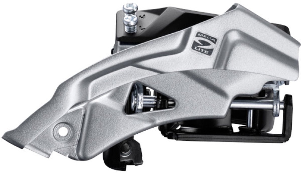 voorderailleur shimano altus fd m2000 3x9 speed top swing dual pull lage klem 40t 66 69