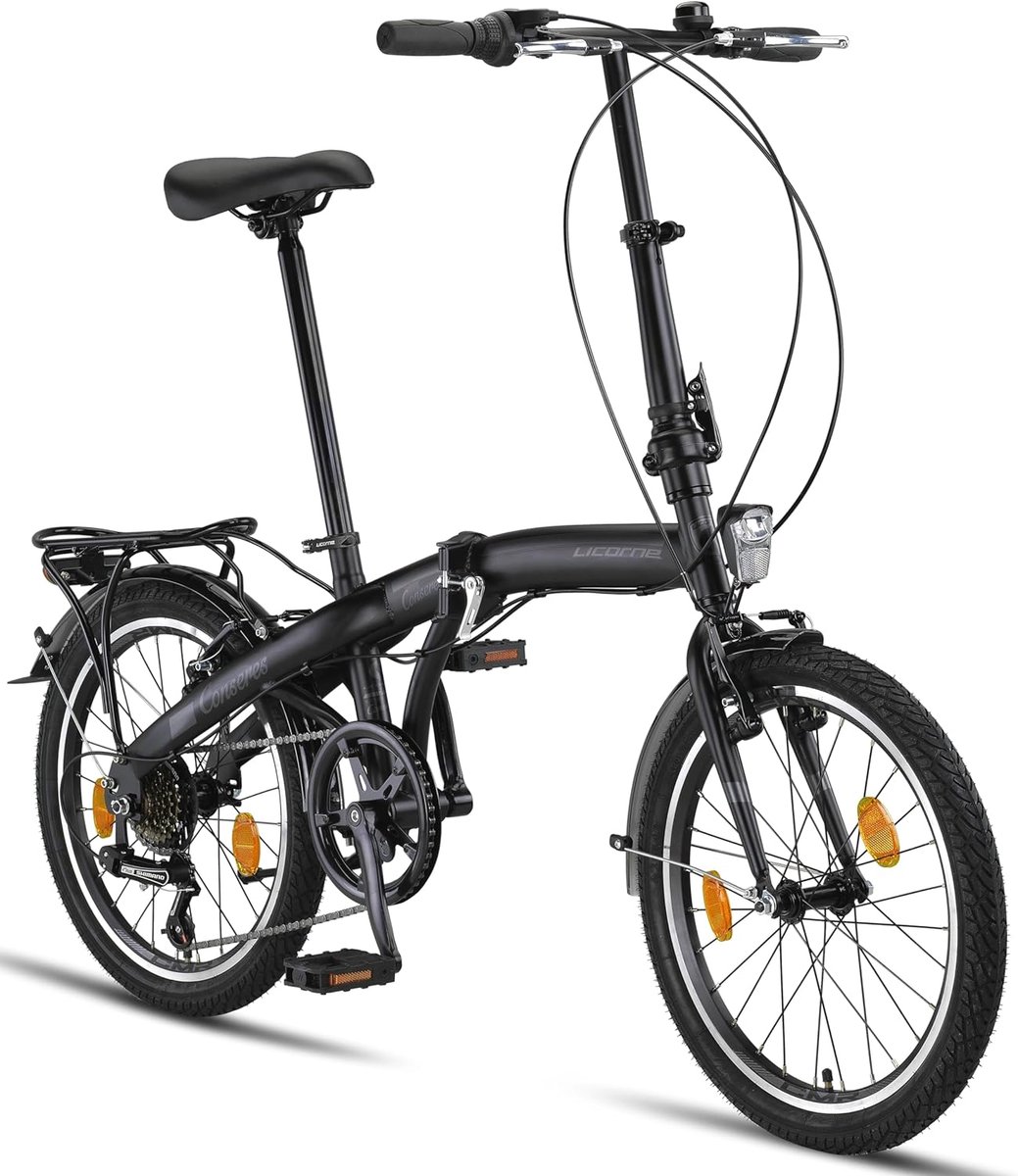 Vouwfiets 20 inch voor heren en dames - 6 versnellingen, ideale fiets voor dagelijks gebruik Kinderfiets kopen online