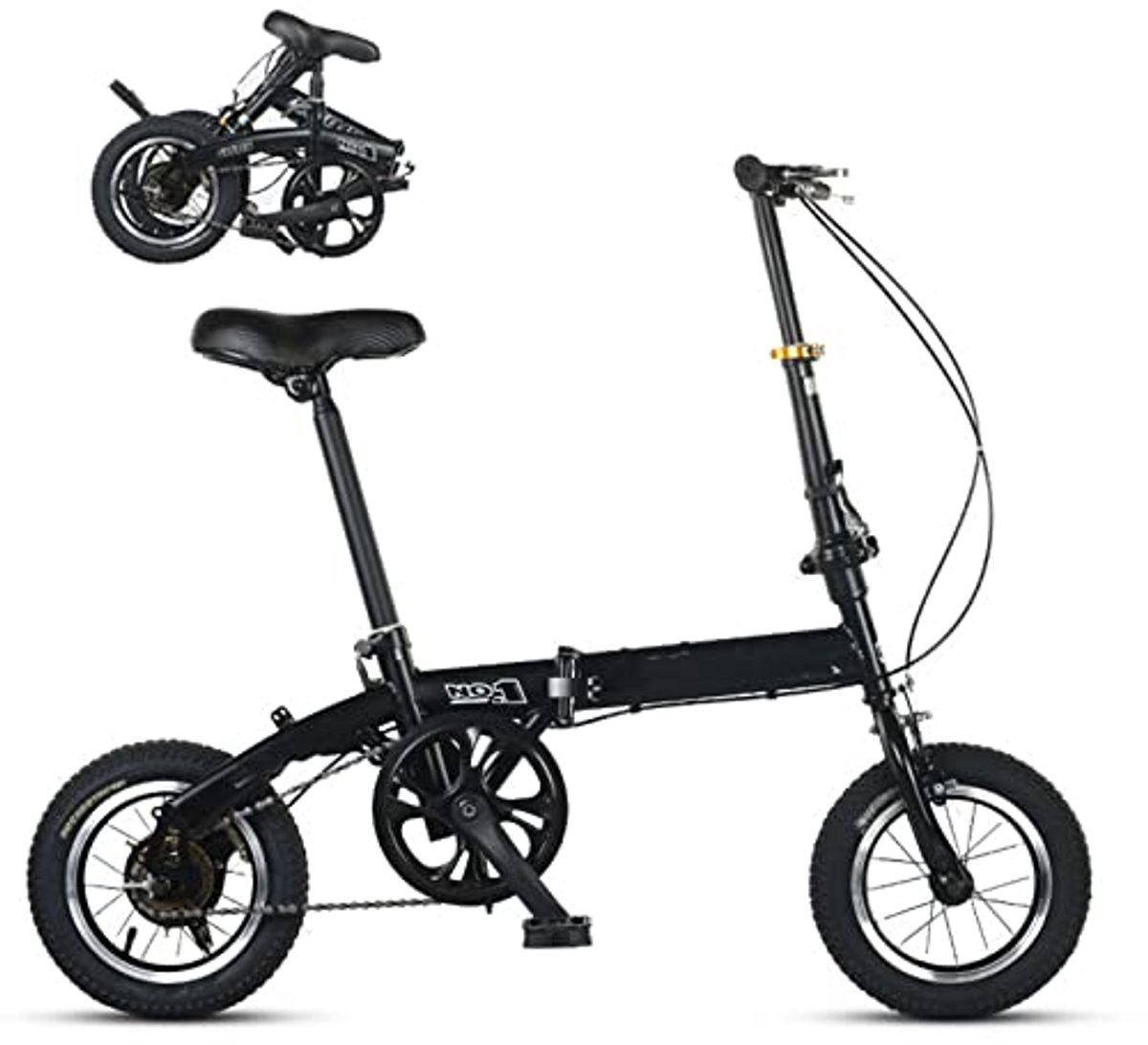 Vouwfiets voor volwassenen en jongeren - 12 inch, lichtgewicht, snel vouwsysteem Kinderfiets kopen online