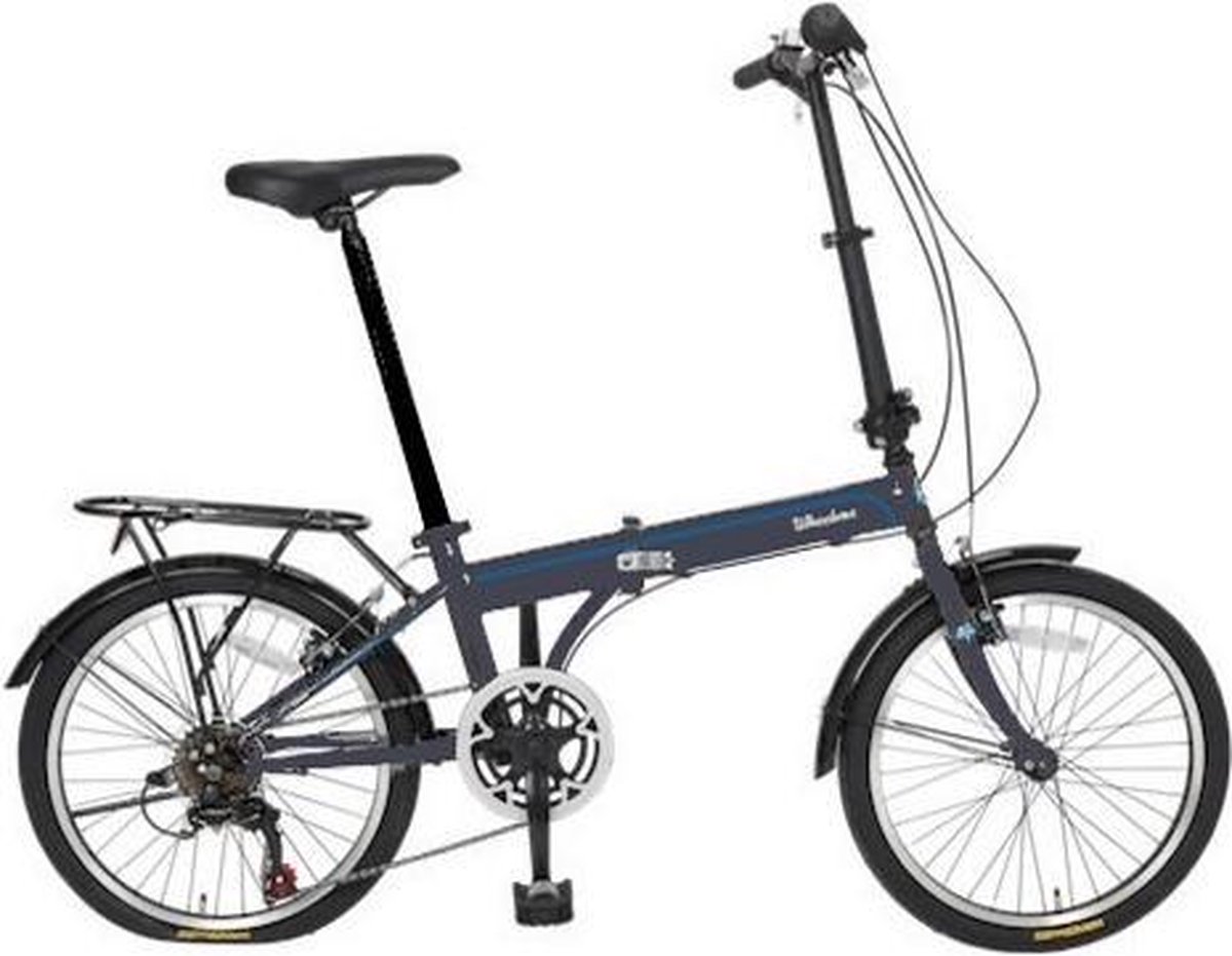 wheelerz vouwfiets fiets unisex antraciet 20 inch