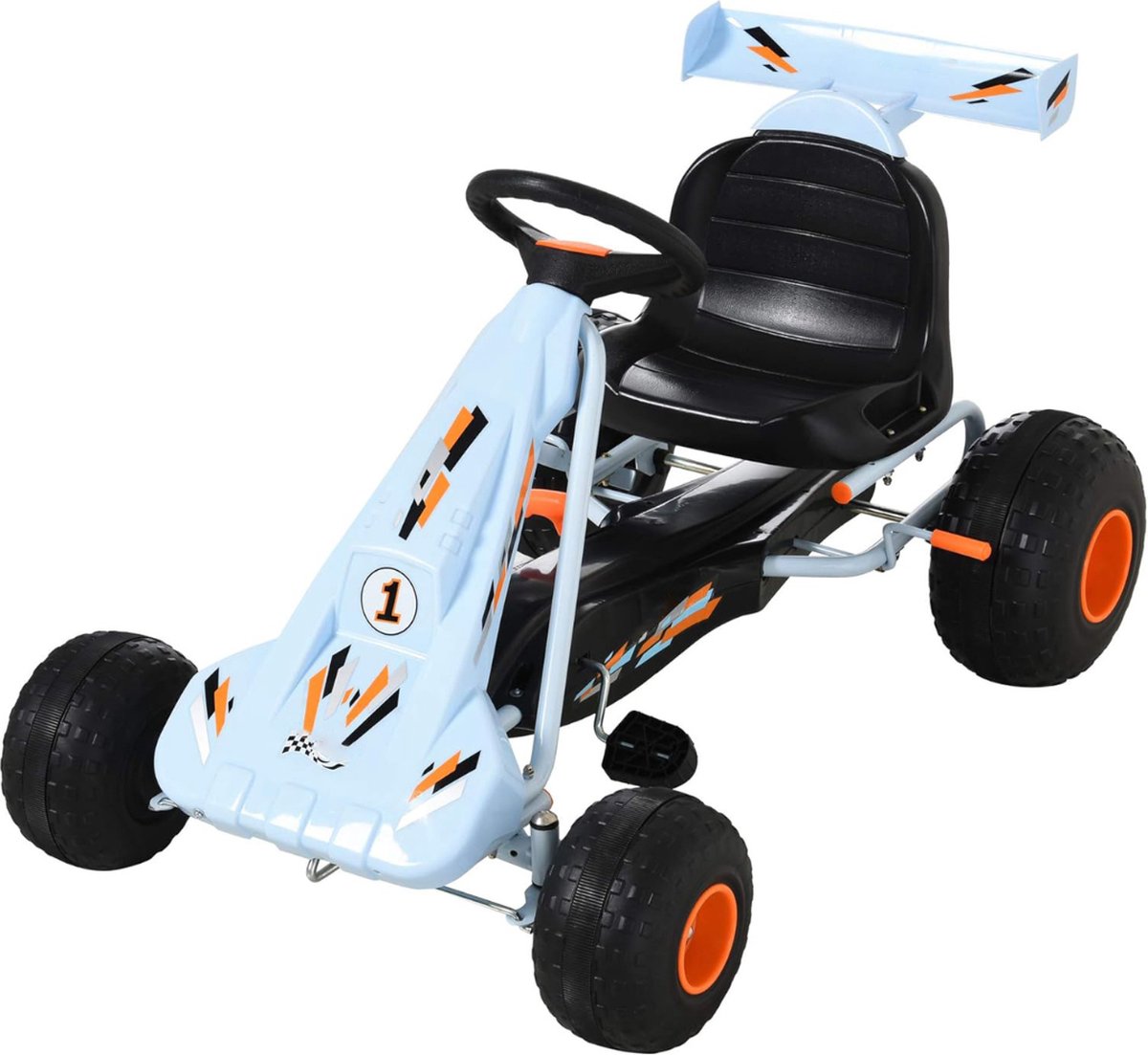 White-Label® Skelter voor Jongens - Go Kart voor Kinderen - Lichtblauw Skelter kopen online