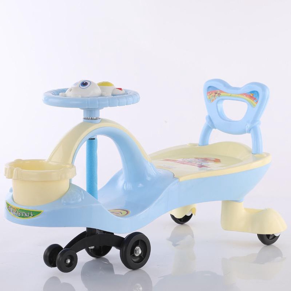 Wiggle Car pastel blauwe loopauto PLasmacar swingauto TwistCar Loopauto kopen online