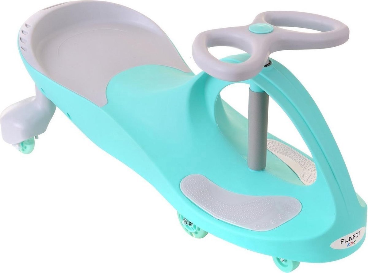 Wiggle Car Wiebelauto Groen met LED Verlichting - Max. 130kg Loopauto kopen online