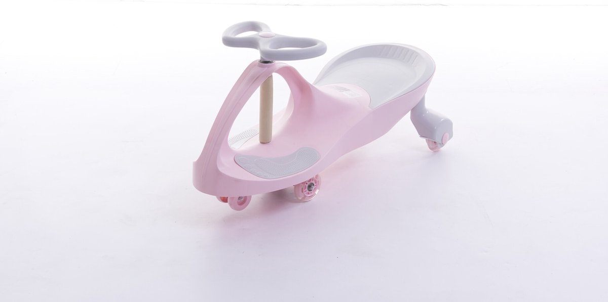 Wiggle Car Wiebelauto - LED Verlichting - Roze - Max. 130kg Loopauto kopen online