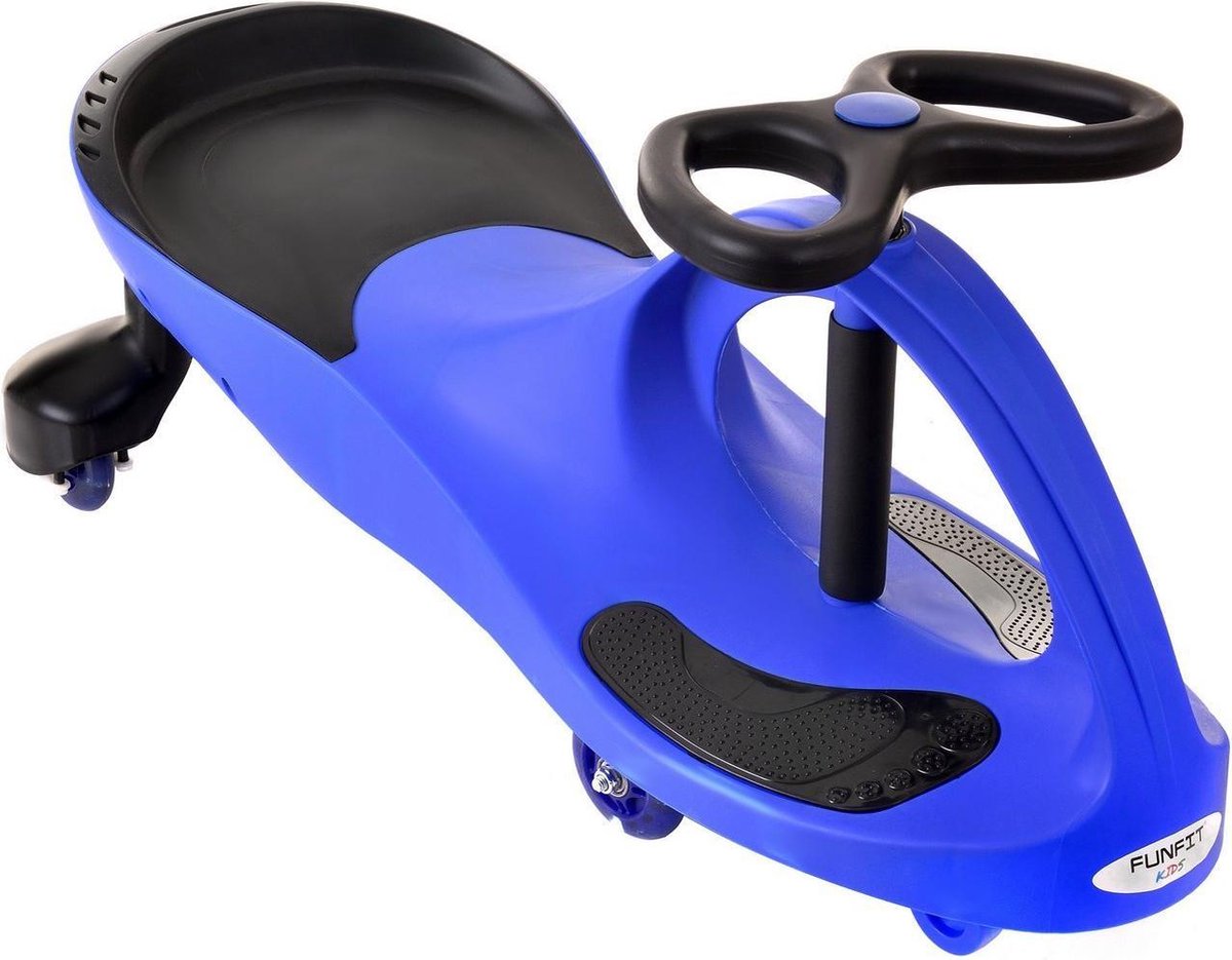 Wiggle car - wiebelauto - met LED-verlichte wielen - blauw Loopauto kopen online