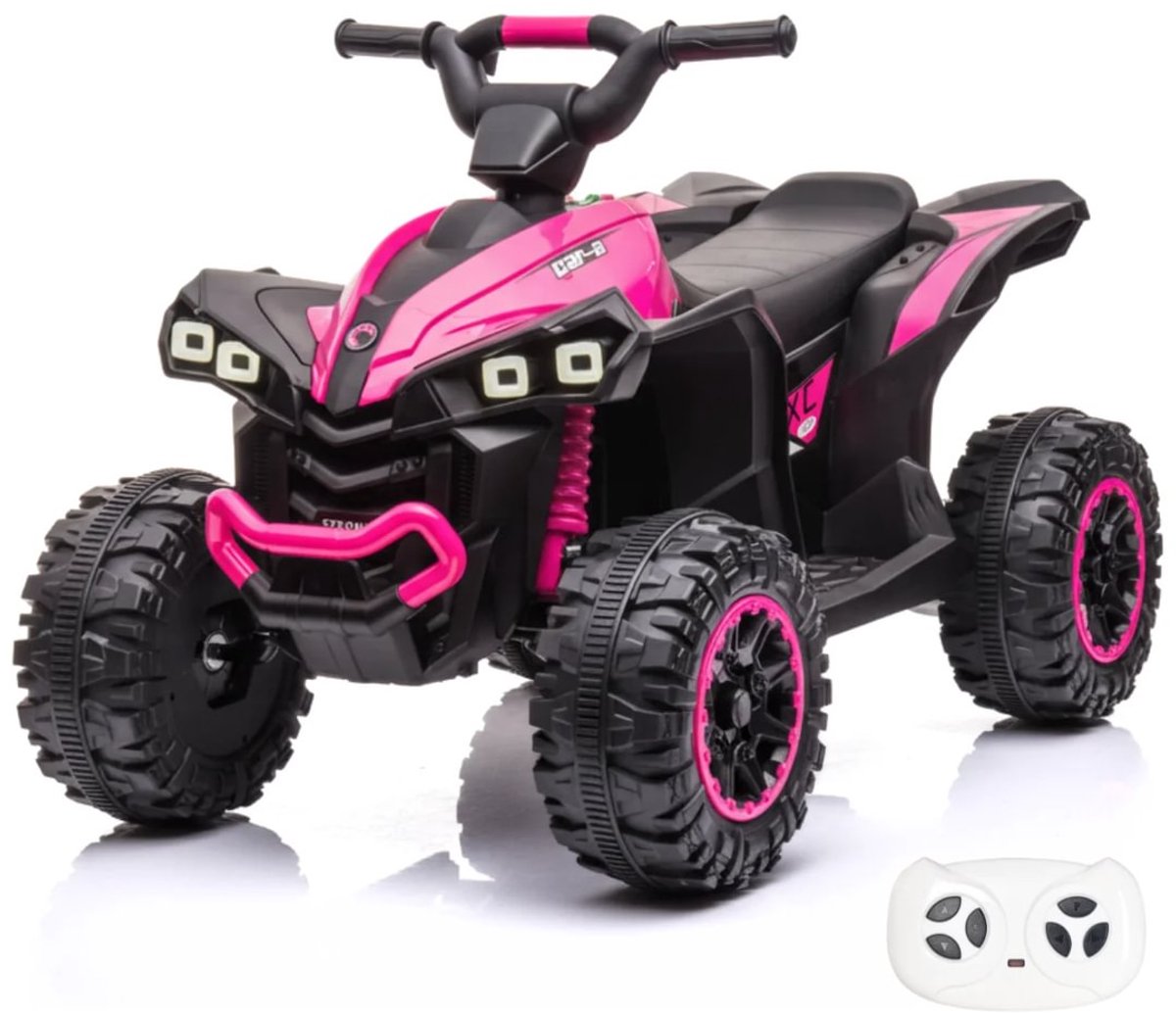 xc sport elektrische quad 12v met afstandsbediening 2 tot 5 jaar roze