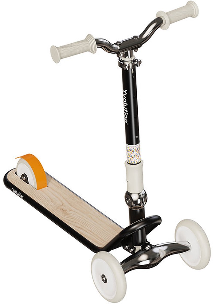 Yvolution Glider Classic Step – Zwart – Driewieler – Opvouwbaar – Verstelbaar Stuur – Stabiel & Veilig - Geschikt Vanaf 3 Jaar Step kopen online