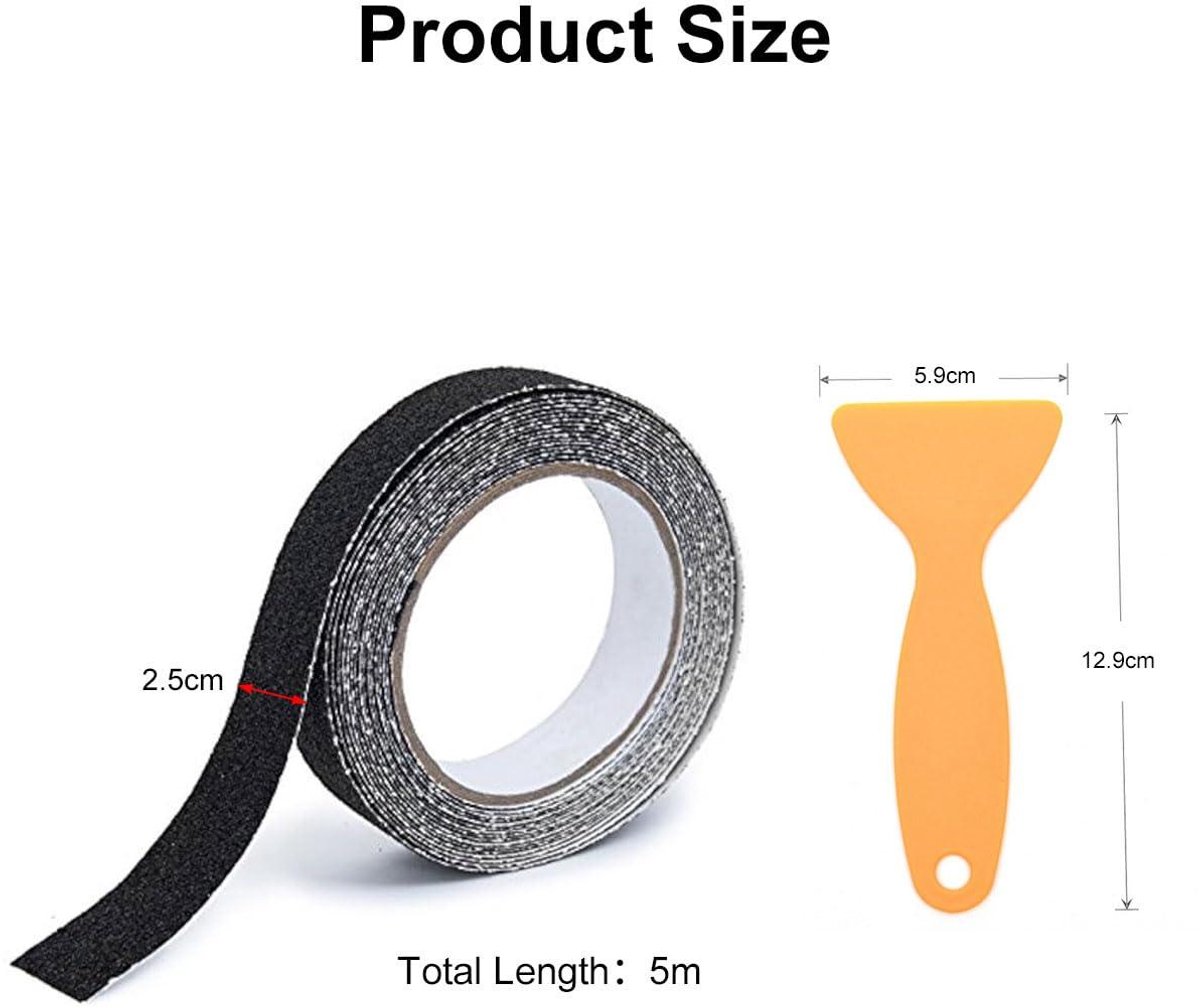 Zelfklevende anti-slipstrip voor trappen - Zwart - 5 m x 25 cm - Geschikt voor binnen en buiten Kinderfiets kopen online