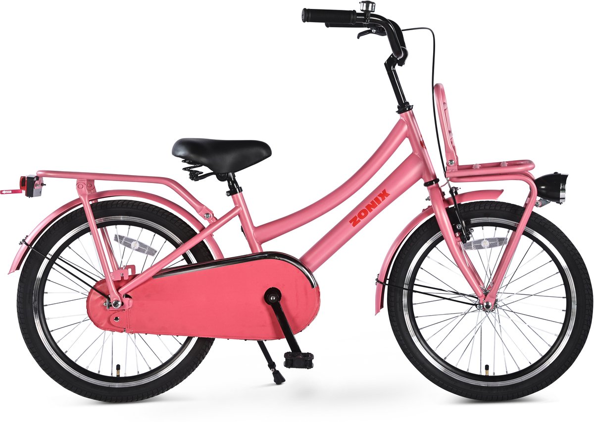 Zonix Meisjesfiets 20 Inch Roze Kinderfiets Transport Voor Meisjes Van 5 Tm 8 Jaar Geschikt Voor Kledingmaat 115-125 Kinderfiets kopen online