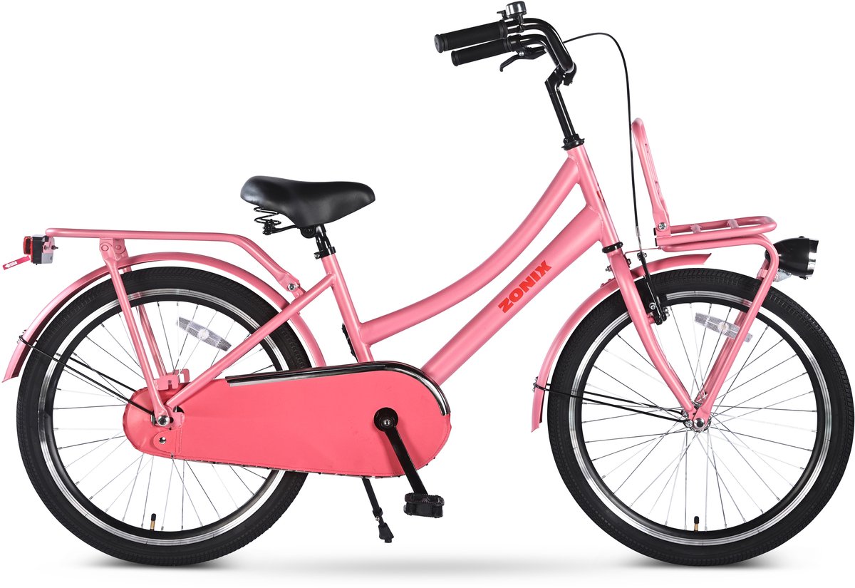 Zonix Meisjesfiets 22 Inch Roze Kinderfiets Transport Voor Meisjes Van 8 Tm 9 Jaar Geschikt Voor Kledingmaat 122-128 Kinderfiets kopen online