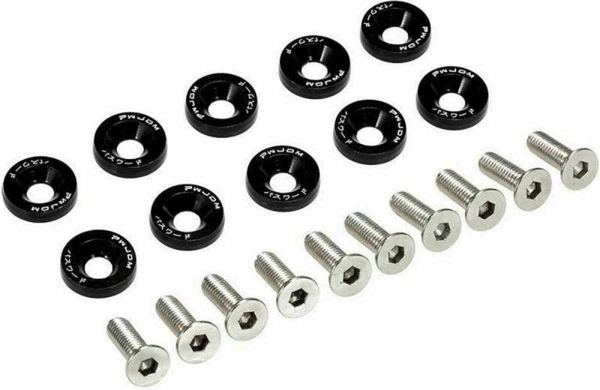 zwarte aluminum schroefring