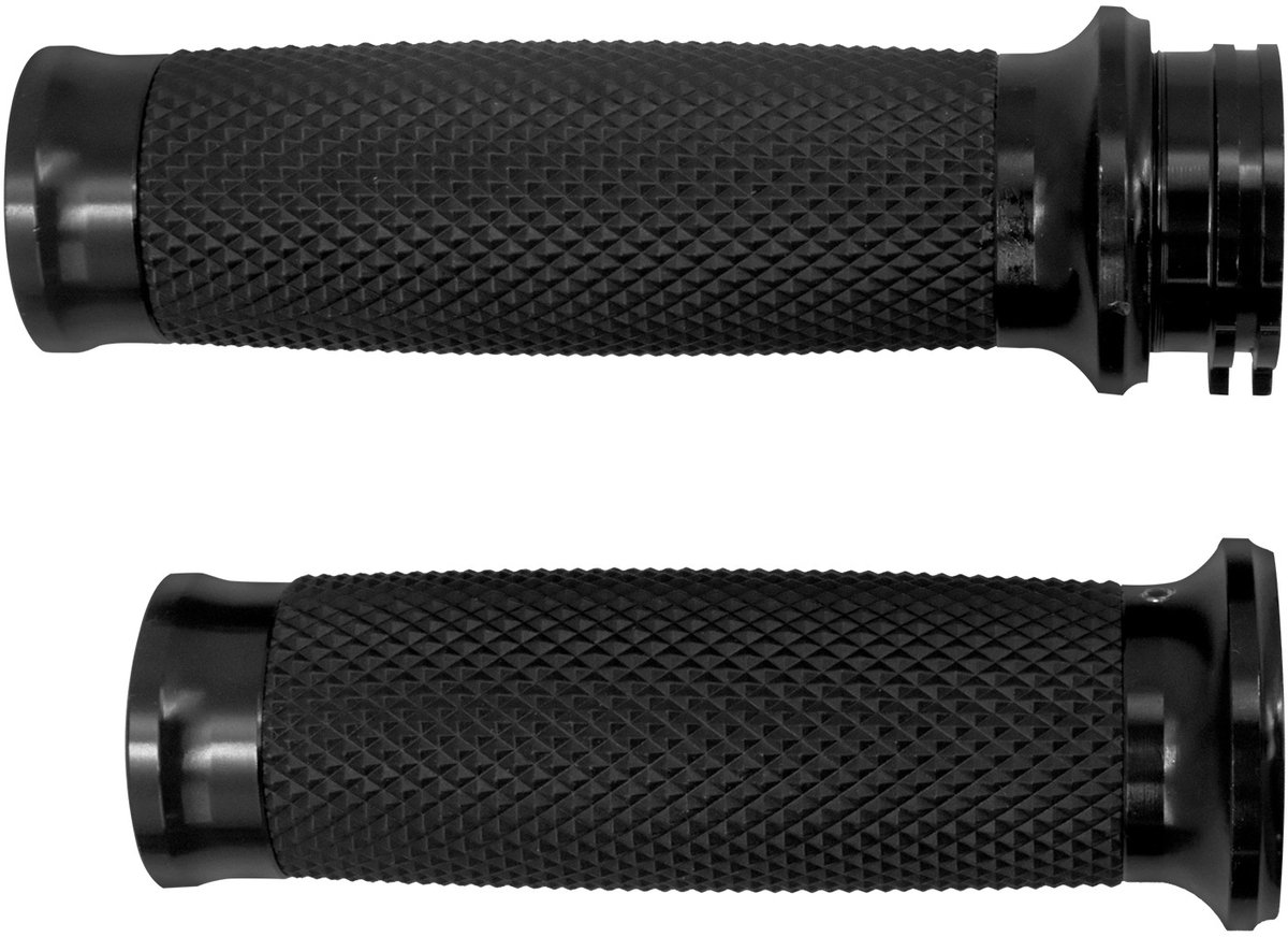 zwarte handgreep 1 inch motorfiets stuurgreep kabel gashendel