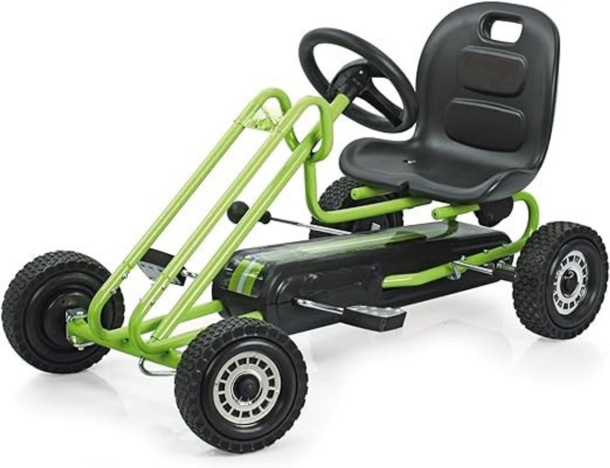 zylo skelters voor jongens ligfiets verstelbaar zadel groen 97cm x 54cm x 56cm