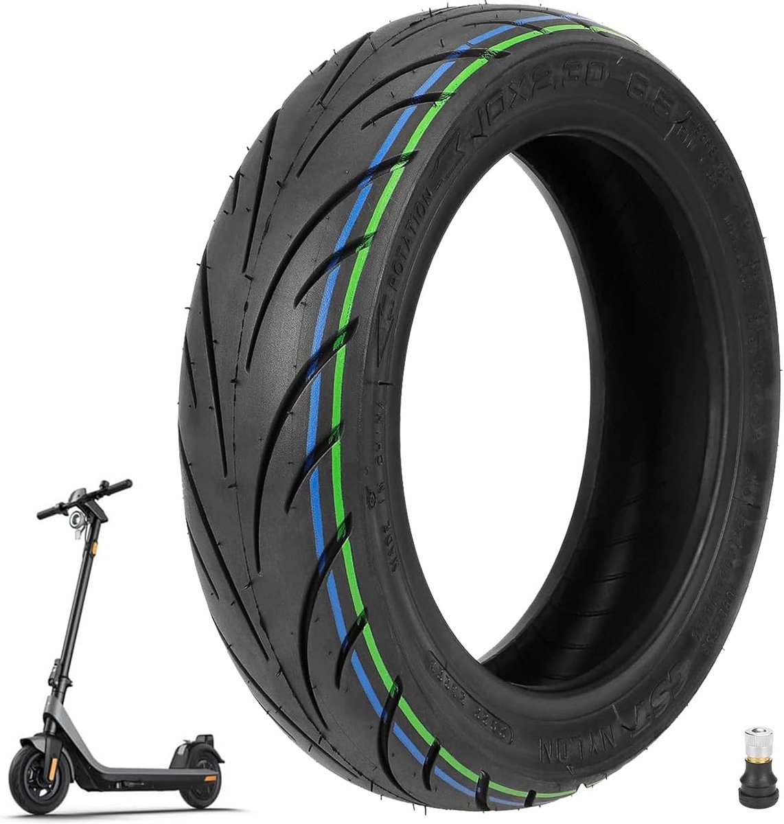 10-inch tubeless Geschikt voor-/achterband Geschikt voor NIU KQi2/KQi2 Pro elektrische scooter (1 stuk) Buitenspeelvoertuigaccessoire kopen online