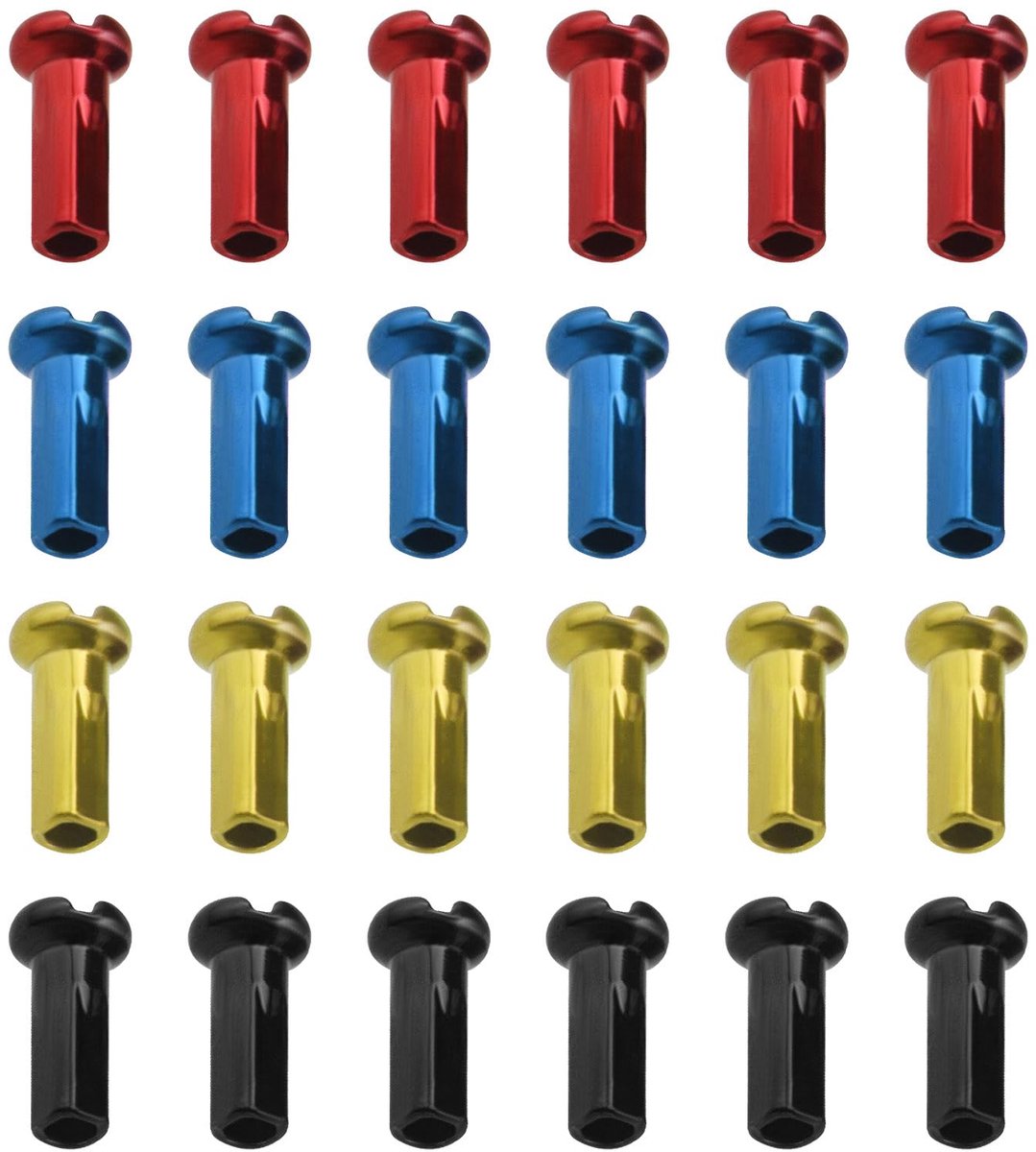 100pcs bicycle spoke nipple bicycle spokes protection for mountain bike road bike 14g 2mm diameter steel spokes black red blue gold replacement accessories