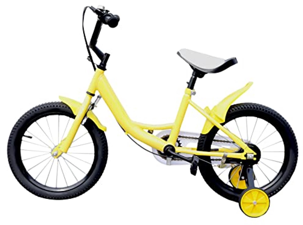 16 inch Kinderfiets voor Peuters met Afneembare Stabilisatoren – Verstelbare Fiets voor Kinderen van 5-8 Jaar Kinderfiets kopen online