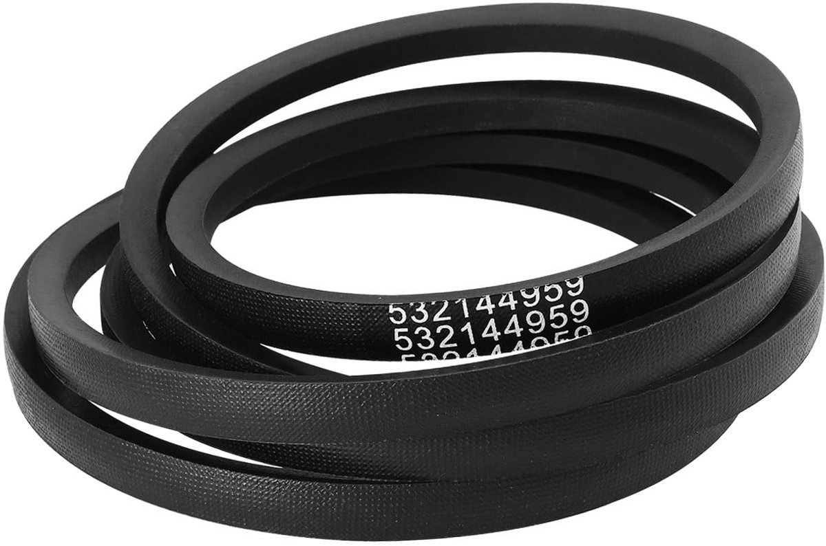 1pc deck drive belt mower deck belt replacement 144959 532144959 compatible with sears compatible with poulan compatible with rally 95x93x1 2 inch black
