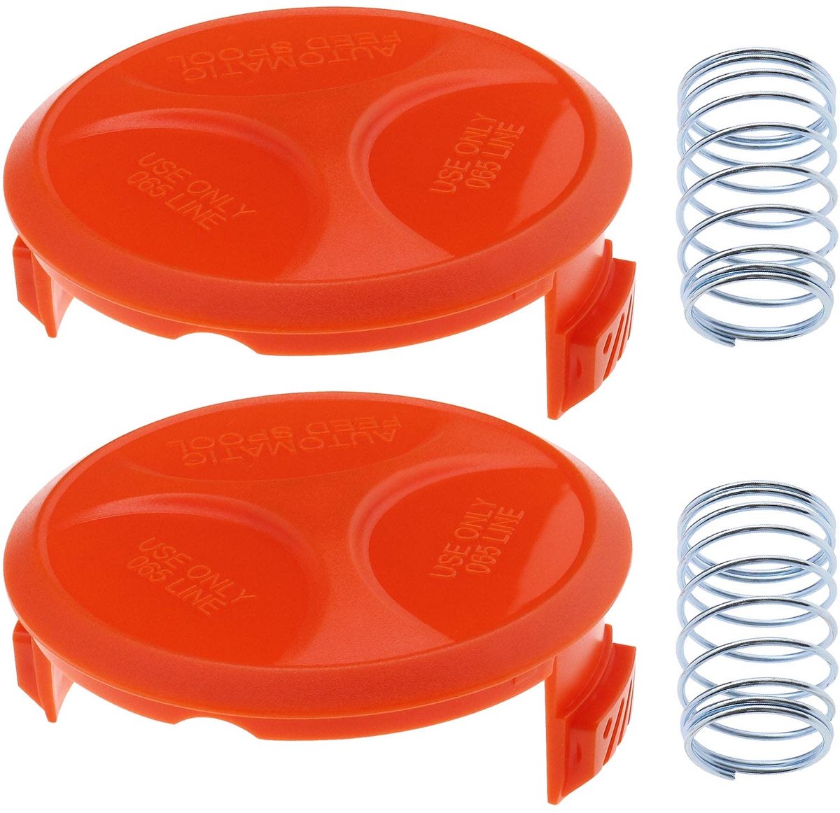 2Pcs Cutting Head Cap Replacement With Springs 37474601 Compatible with Black & Decker GH400 CST1000 GL30 GL120C GL280 Spool Cap Cover Skateonderdeel kopen online