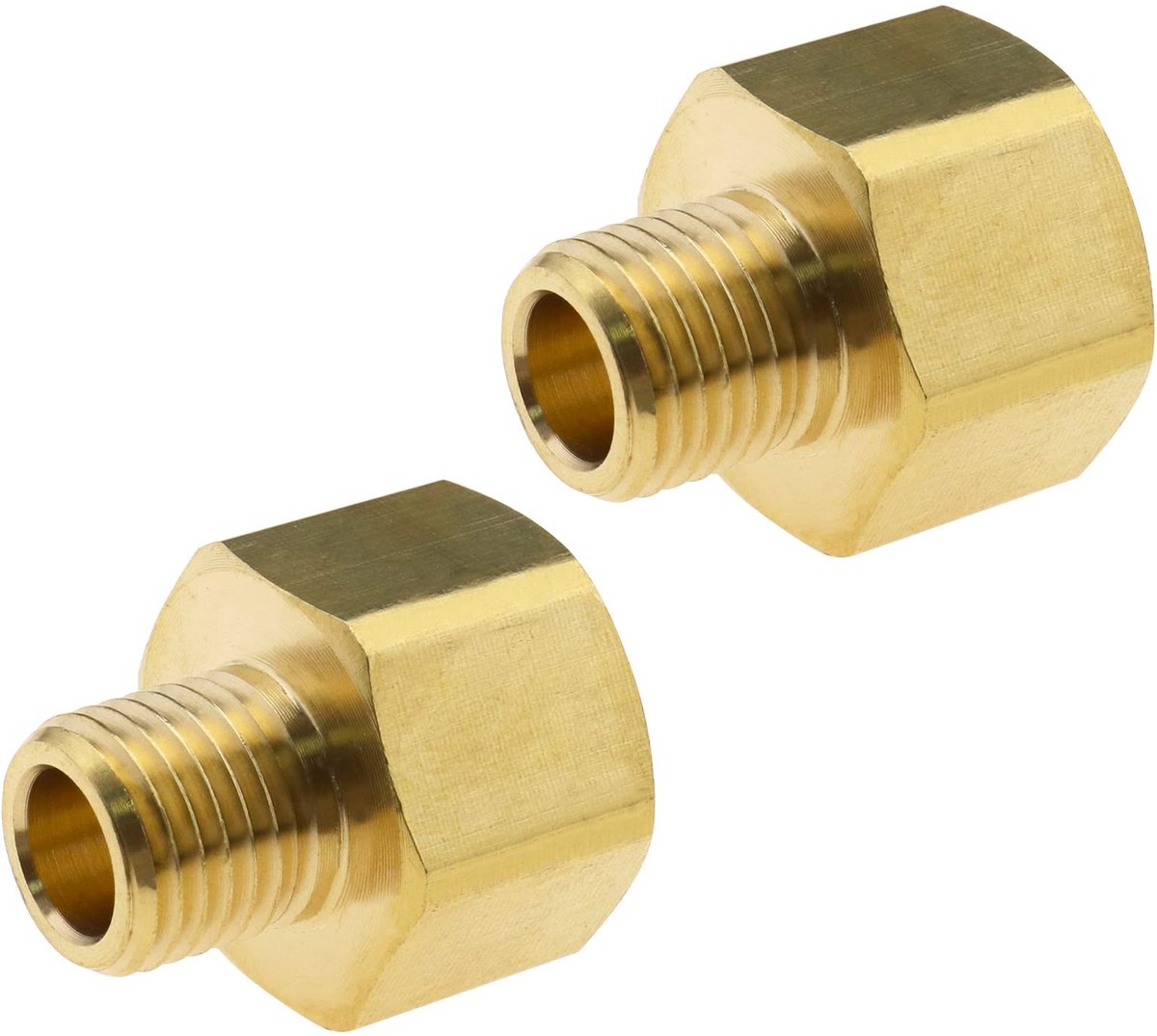 2pcs high pressure washer adapter 14mm male to 22mm female brass pipe fitting coupling connector converter for high pressure washer hookah 4500 psi