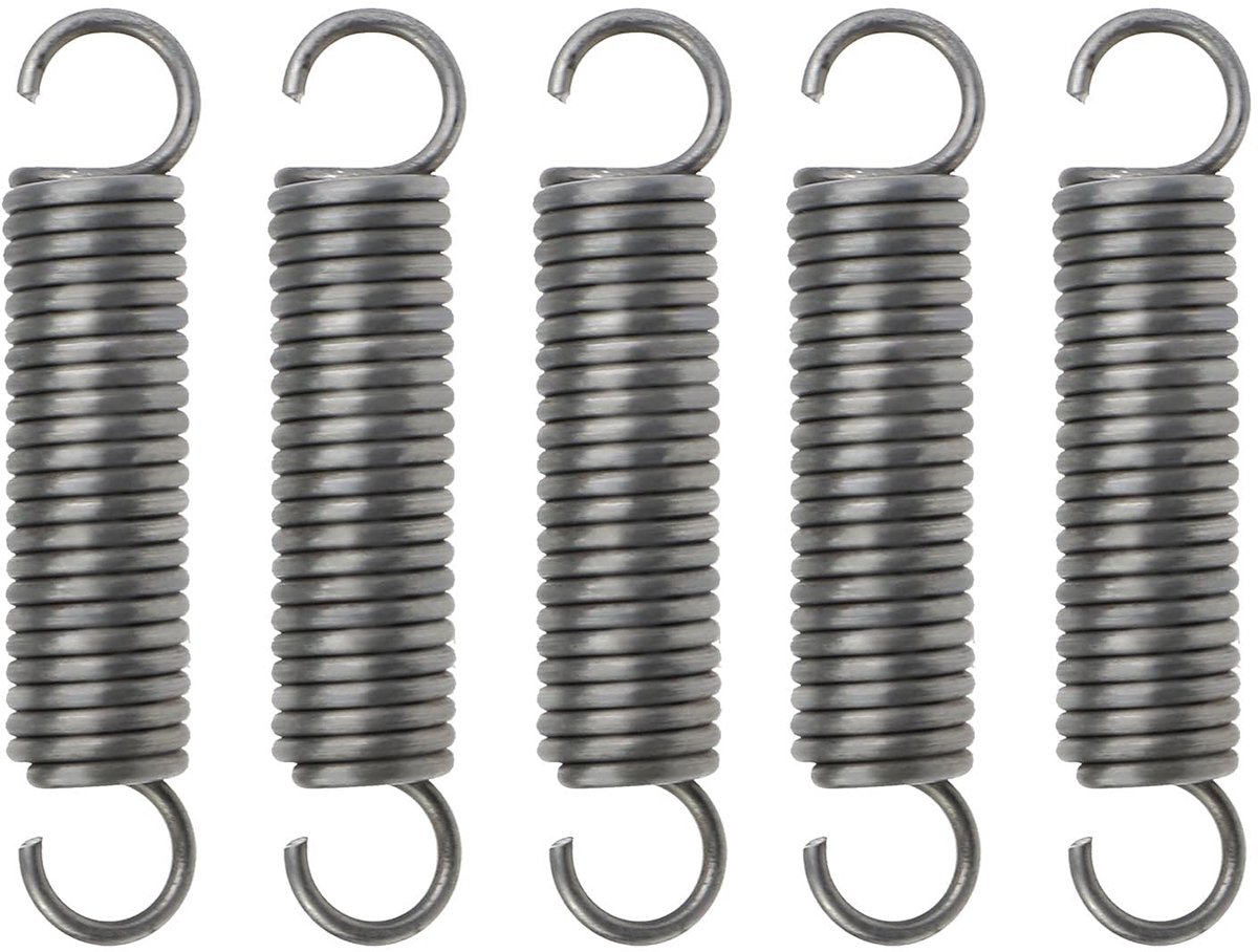 5X Extension Compressed Spring Dual Hook Spring Diameter 2.5mm OD18mm Length 90mm for Furniture Screen Doors Repair Projects Skateonderdeel kopen online