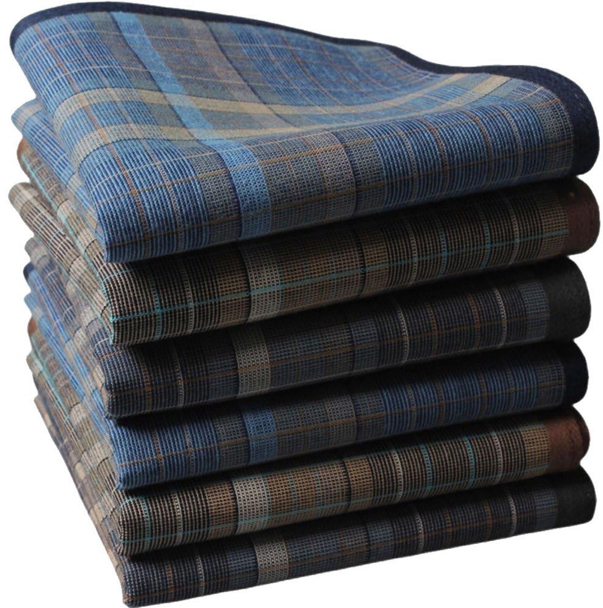 6-delige Set Heren Zakdoeken - Klassieke Vintage Geruite Zakdoeken - Zakdoeken Van Puur Katoen Voor Zakelijk Gebruik - Pochetten - Zakelijke Casual Stropdassen - 40 x 40 cm Fiets (elektrisch) kopen online