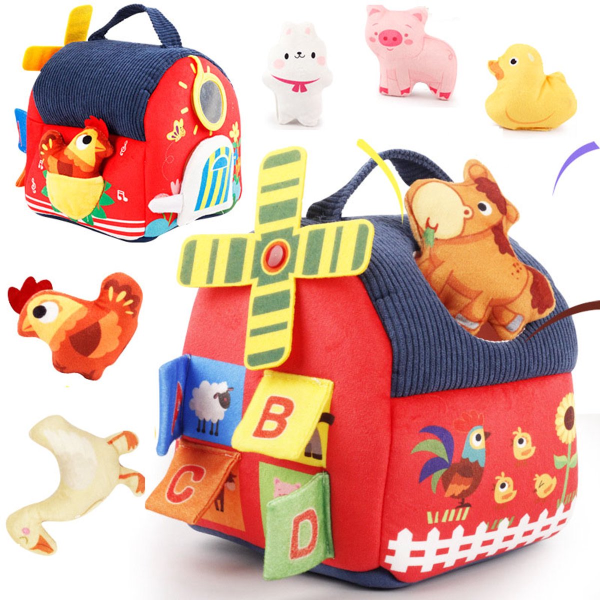 6 in 1 sensorisch babyspeelgoed vanaf 6 maanden montessori speelgoed voor het leren van fijne motoriek bij baby s dieren cognitie hand oogco rdinatie trainingsspeelgoed