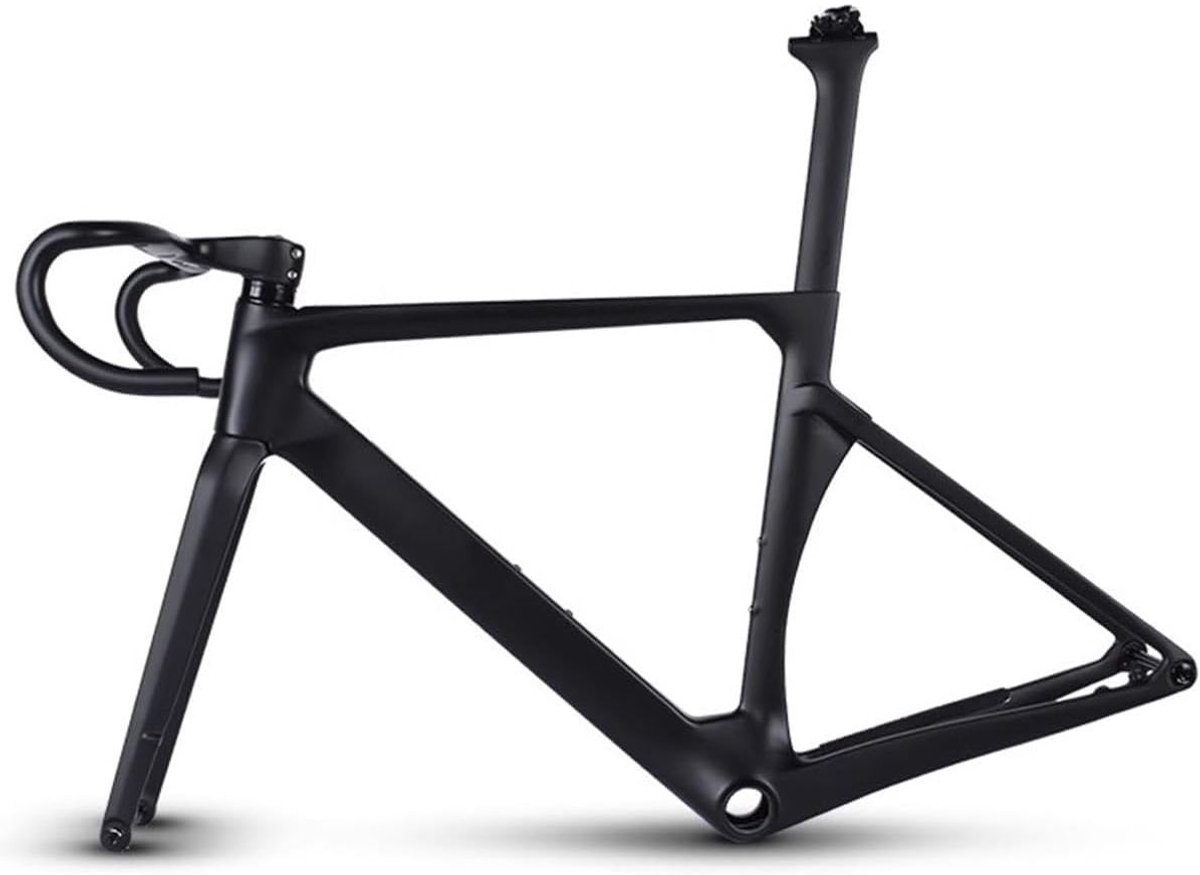 700c carbon road bike frame 49 cm schijfrem volledige interne kabelgeleiding inclusief carbon vork zadelpen doorlopende as en ge ntegreerd stuur voor bb86 bracket 142 12 mm achteras