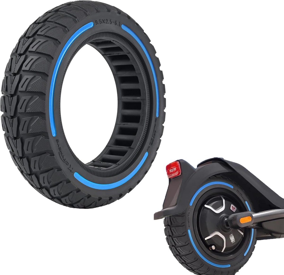 9 5 2 5 6 1 band geschikt voor niu 9 5 inch explosieveilige band geschikt voor elektrische scooteraccessoires blauw