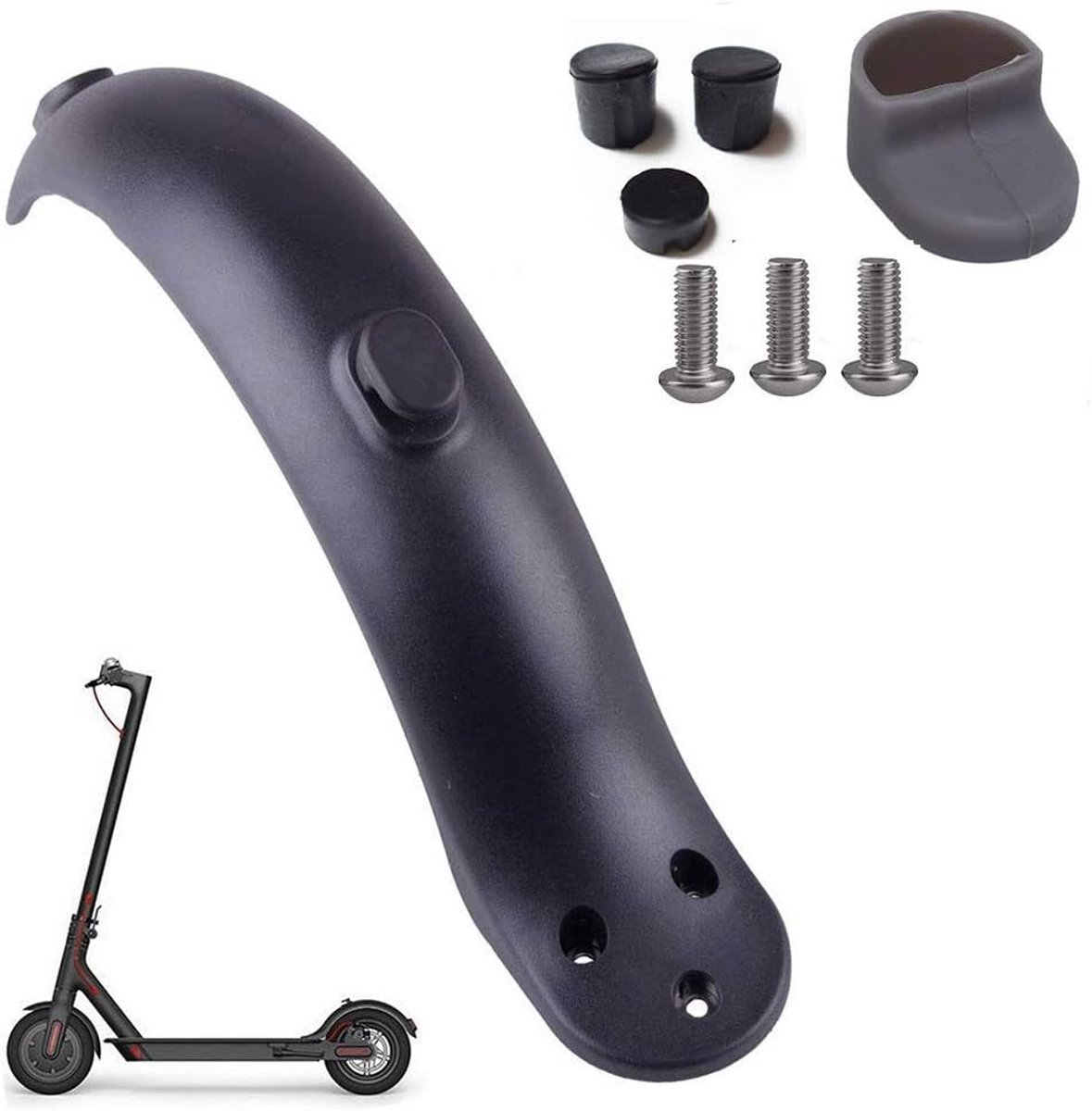 Achterspatbord, 1 stuk Geschikt voor Xiaomi M365 Scooter Elektrische Scooter Reserveonderdelen Accessoires met Haak - Zwart Buitenspeelvoertuigaccessoire kopen online