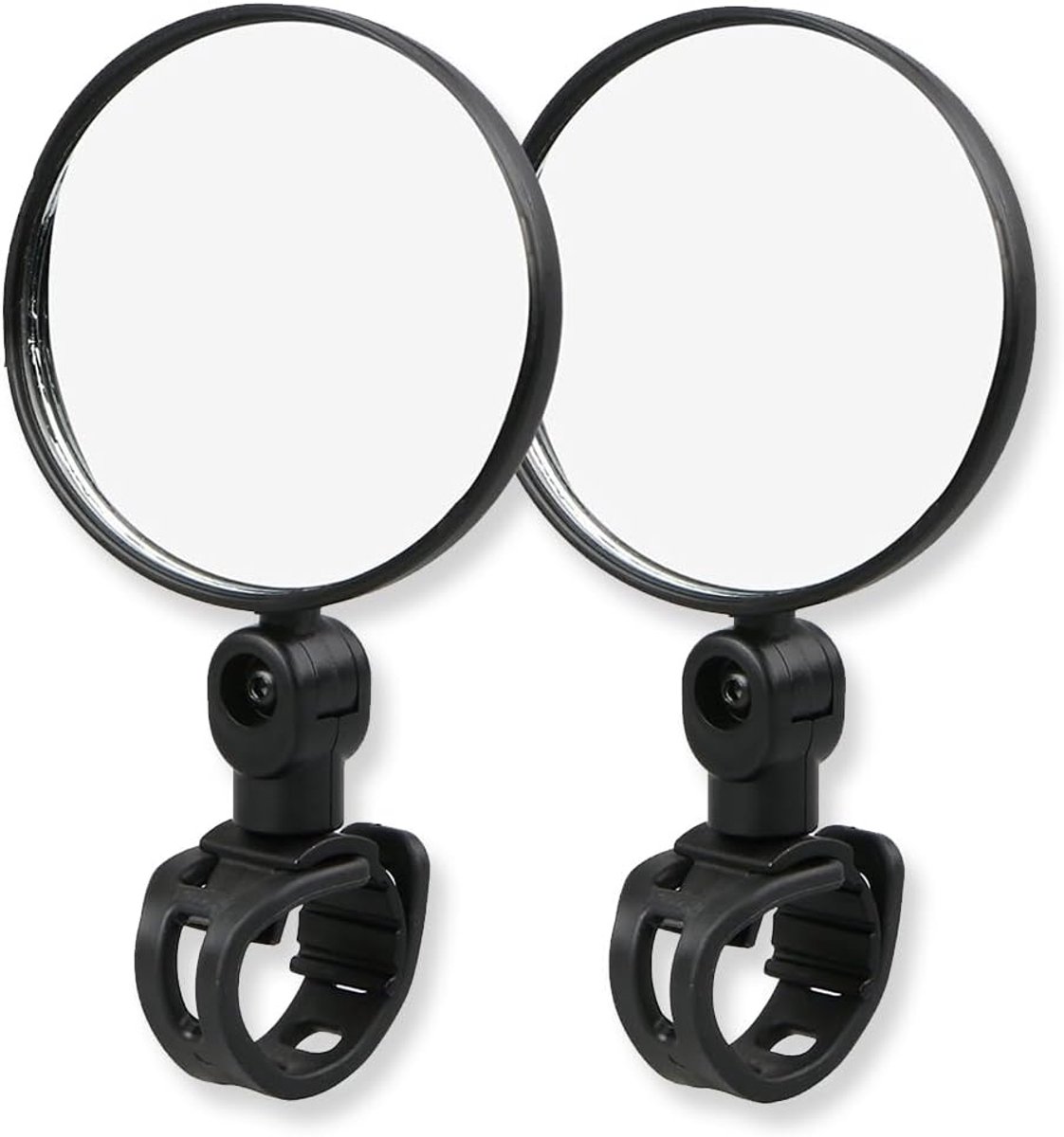 achteruitkijkspiegel geschikt voor fiets en elektrische scooter 2 delig 360 draaibare bolle spiegel en stuurbevestiging 15 35 mm