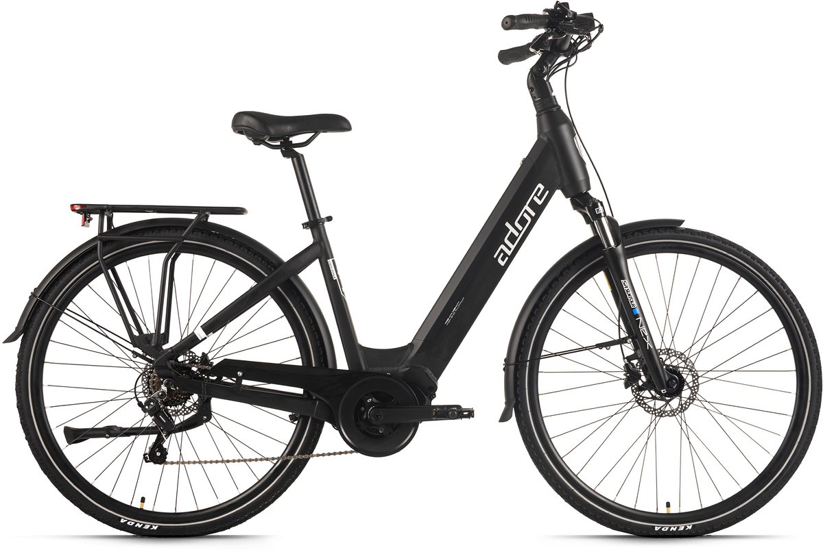 ADORE E-Citybike 28" aluminium stadsfiets CX-440 middenmotor 75Nm / 15Ah zwart mat Fiets (elektrisch) kopen online